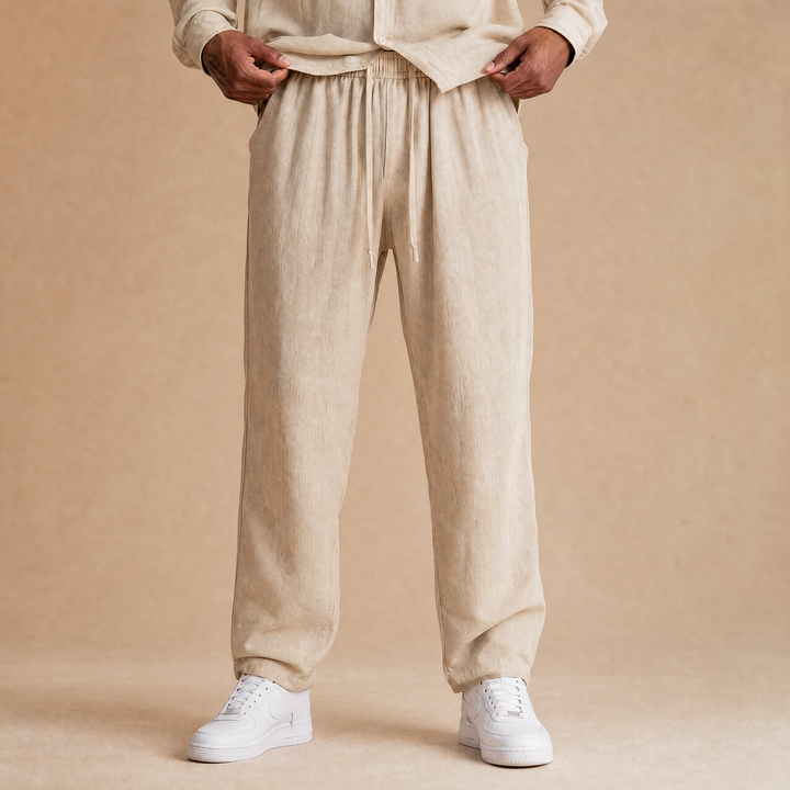 Pantalon en lin, coupe Oversize