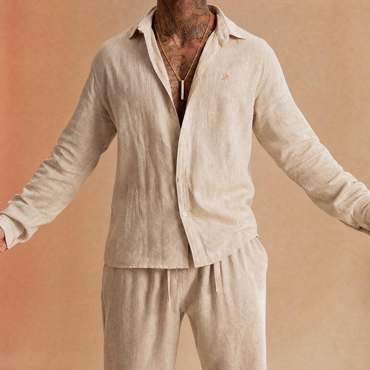 Chemise en lin, coupe Oversize