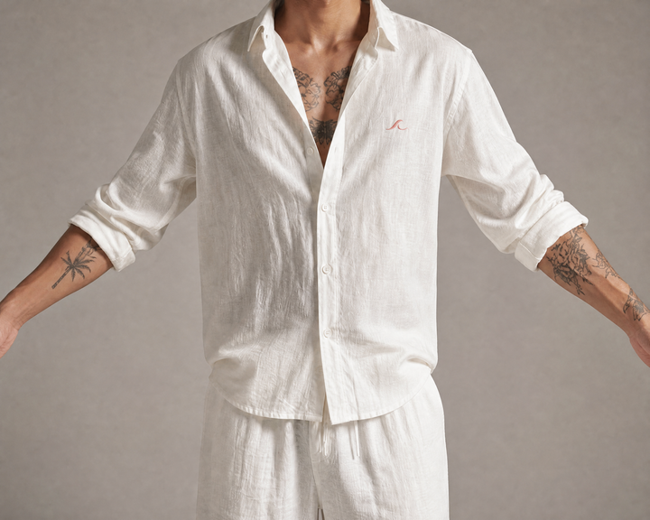 Chemise en lin, coupe Oversize