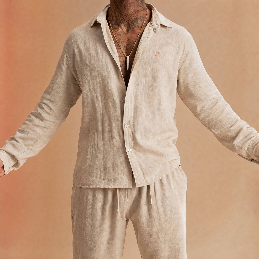 Chemise en lin, coupe Oversize